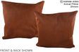 Solid Brown 20"x20" Brazilian Cowhide Pillow #A15005 by Hudson Hides