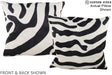 Zebra 20"x20" Brazilian Cowhide Pillow #A15006 by Hudson Hides