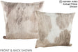 Grey with White 20"x20" Brazilian Cowhide Pillow #A15021 by Hudson Hides