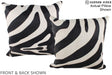 Zebra 20"x20" Brazilian Cowhide Pillow #A15042 by Hudson Hides