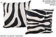 Zebra 20"x20" Brazilian Cowhide Pillow #A15060 by Hudson Hides