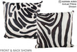 Zebra 20"x20" Brazilian Cowhide Pillow #A15067 by Hudson Hides
