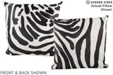 Zebra 20"x20" Brazilian Cowhide Pillow #A15067 by Hudson Hides