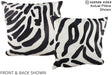 Zebra 20"x20" Brazilian Cowhide Pillow #A15068 by Hudson Hides