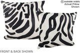 Zebra 20"x20" Brazilian Cowhide Pillow #A15068 by Hudson Hides