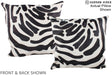 Zebra 20"x20" Brazilian Cowhide Pillow #A15071 by Hudson Hides