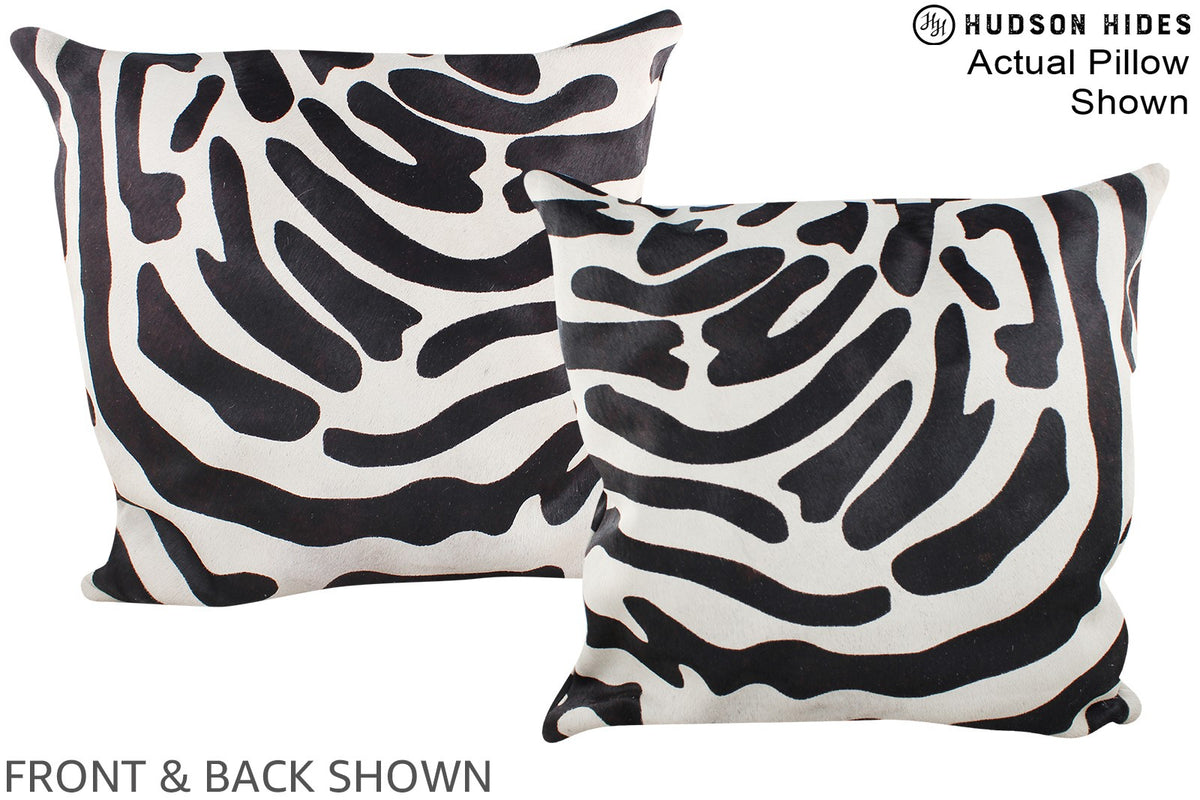 Zebra Cowhide Pillow #A15071