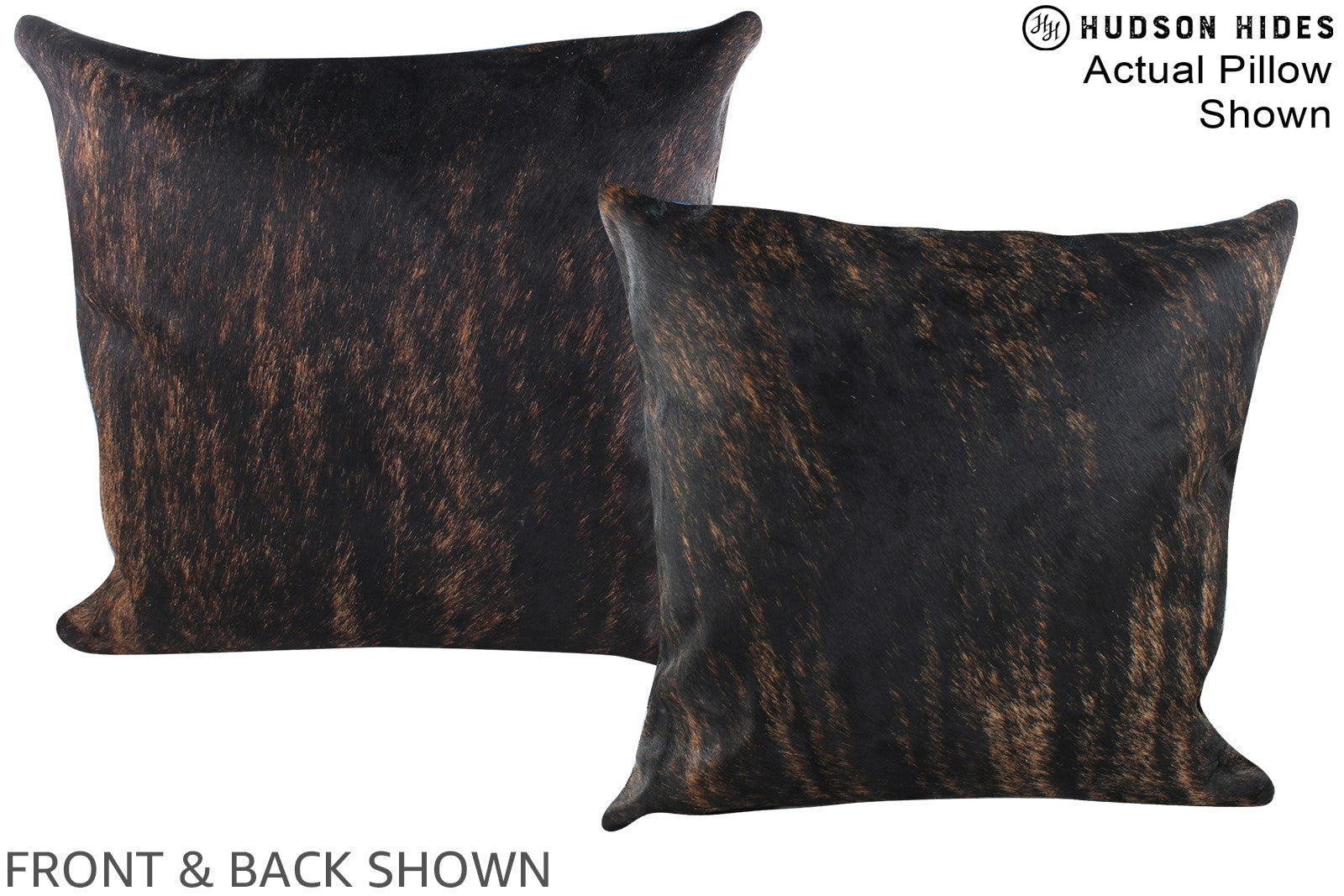 Dark Brindle Cowhide Pillow #A15074