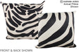 Zebra 20"x20" Brazilian Cowhide Pillow #A15075 by Hudson Hides