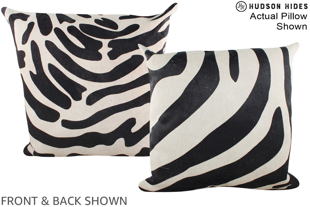 Zebra Cowhide Pillow #A15075