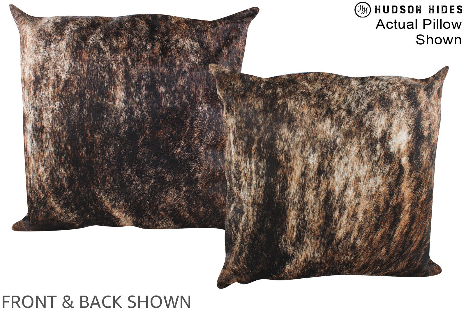 Dark Brindle Cowhide Pillow #A15081