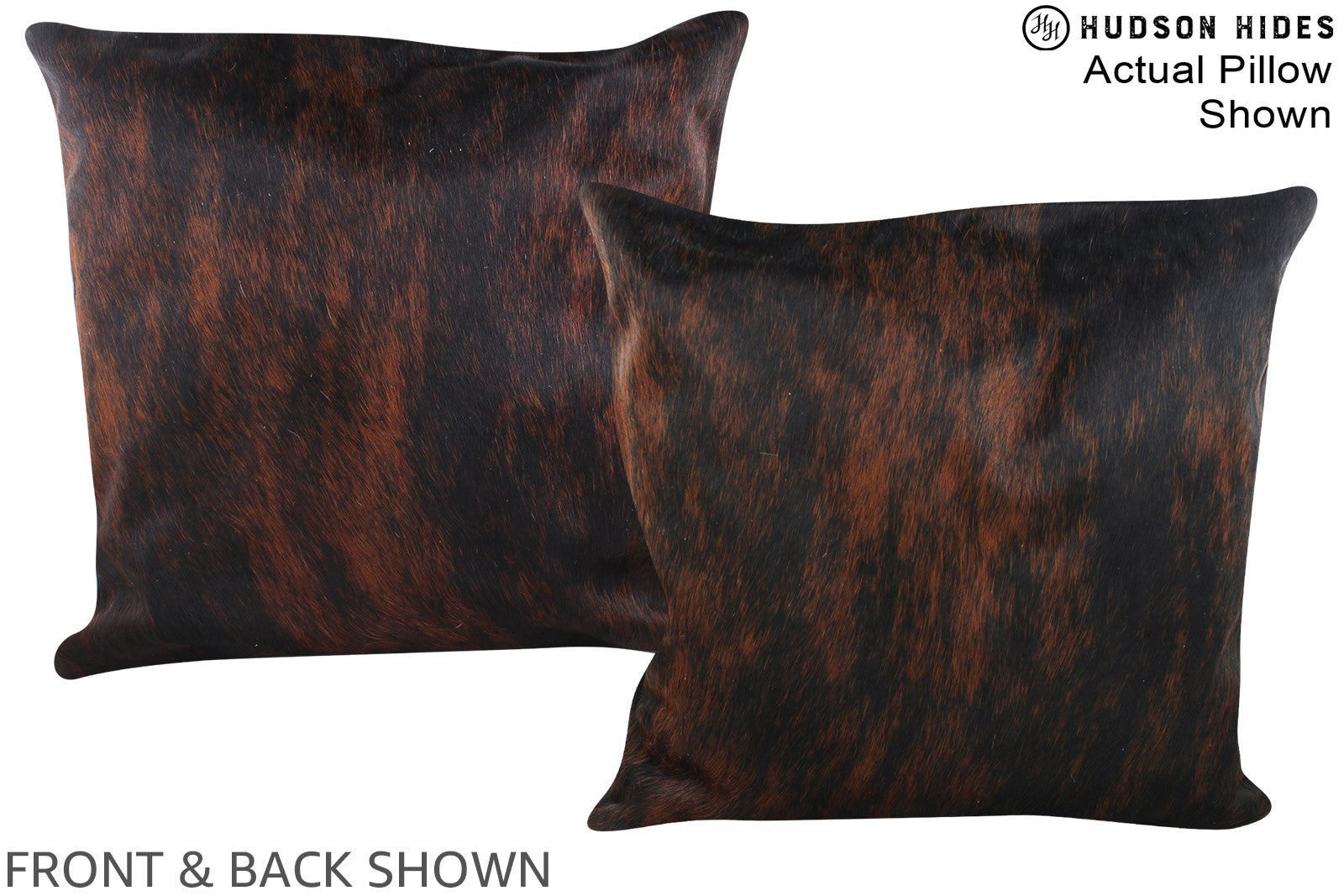 Dark Brindle Cowhide Pillow #A15083