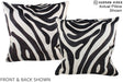 Zebra 20"x20" Brazilian Cowhide Pillow #A15084 by Hudson Hides