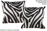 Zebra 20"x20" Brazilian Cowhide Pillow #A15084 by Hudson Hides