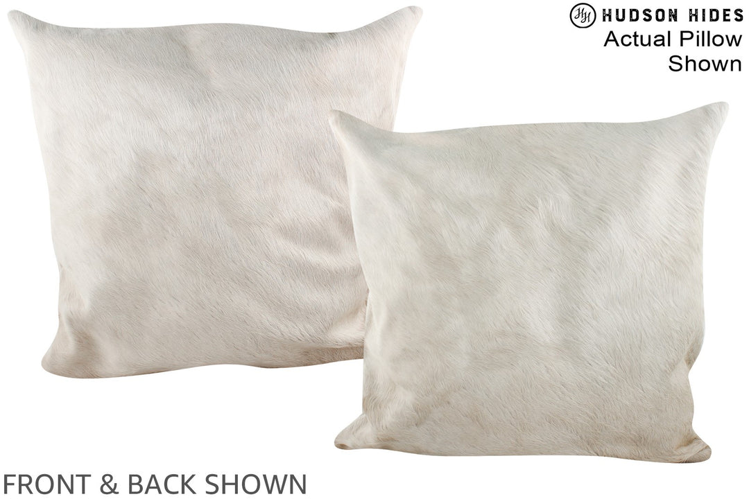 Champagne 20"x20" Brazilian Cowhide Pillow #A15085 by Hudson Hides