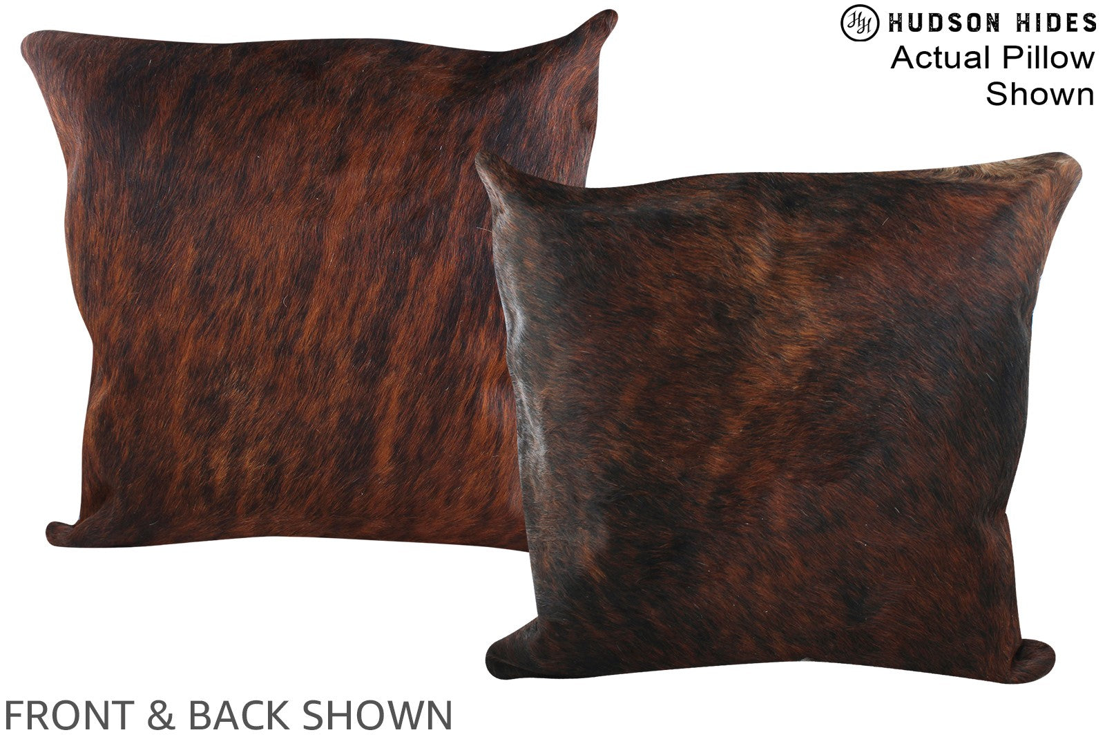 Dark Brindle Cowhide Pillow #A15102