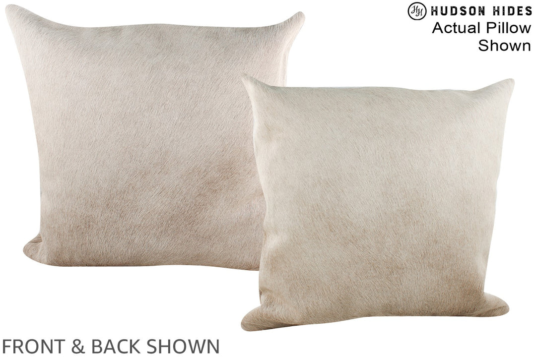 Taupe 20"x20" Brazilian Cowhide Pillow #A15106 by Hudson Hides