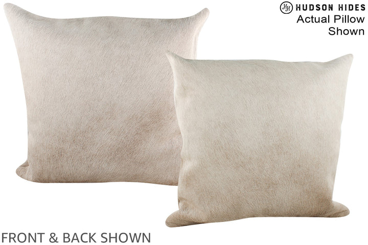 Taupe 20"x20" Brazilian Cowhide Pillow #A15106 by Hudson Hides