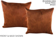Solid Brown 20"x20" Brazilian Cowhide Pillow #A15109 by Hudson Hides