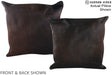 Chocolate 20"x20" Brazilian Cowhide Pillow #A15112 by Hudson Hides