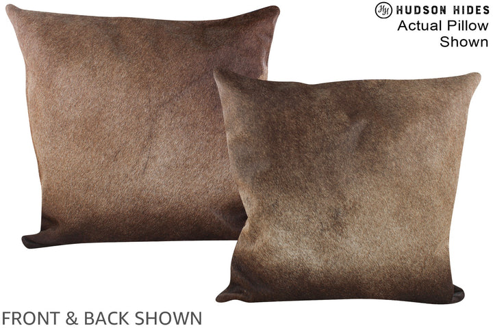 Taupe 20"x20" Brazilian Cowhide Pillow #A15117 by Hudson Hides