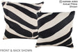 Zebra 16"x16" Brazilian Cowhide Pillow #A15151 by Hudson Hides