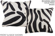 Zebra 16"x16" Brazilian Cowhide Pillow #A15172 by Hudson Hides