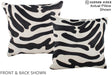 Zebra 16"x16" Brazilian Cowhide Pillow #A15175 by Hudson Hides