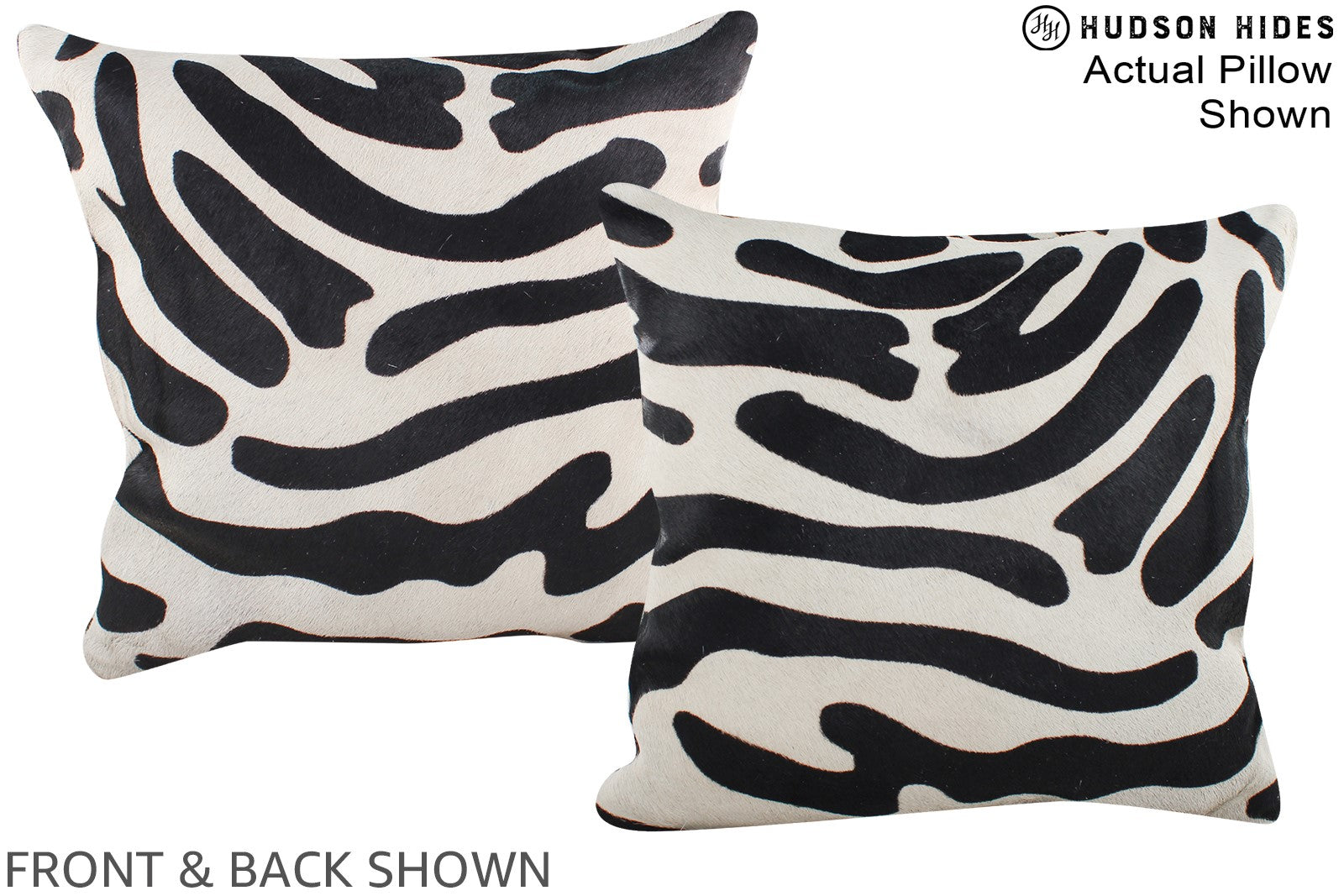 Zebra Cowhide Pillow #A15175