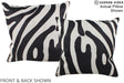 Zebra 16"x16" Brazilian Cowhide Pillow #A15178 by Hudson Hides