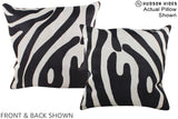 Zebra 16"x16" Brazilian Cowhide Pillow #A15178 by Hudson Hides