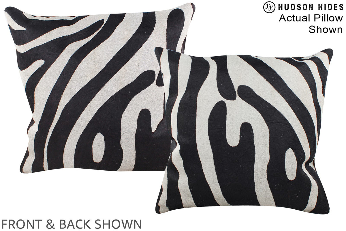 Zebra Cowhide Pillow #A15178