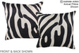 Zebra 16"x16" Brazilian Cowhide Pillow #A15182 by Hudson Hides