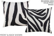 Zebra 16"x16" Brazilian Cowhide Pillow #A15188 by Hudson Hides