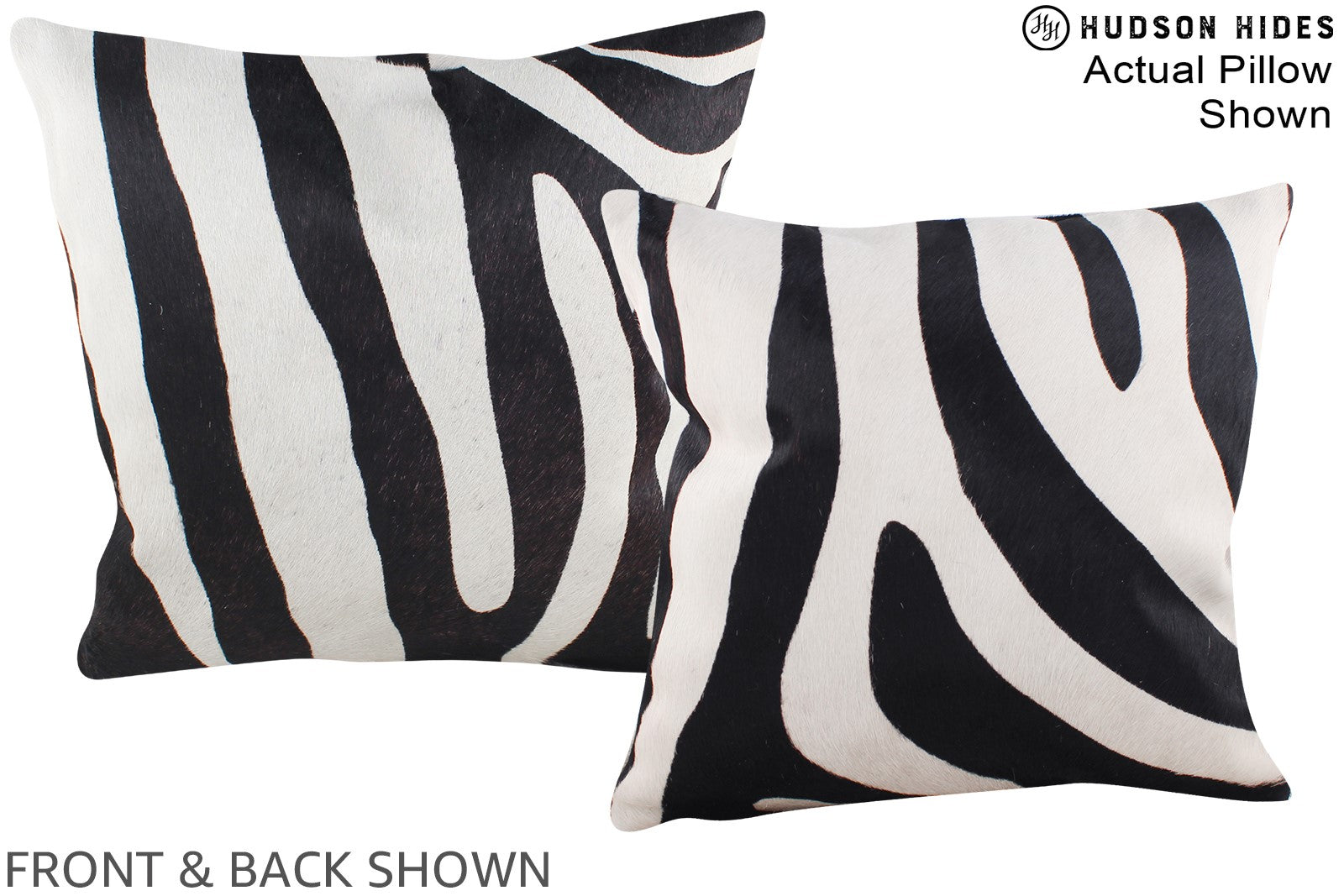Zebra Cowhide Pillow #A15193