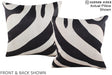 Zebra 16"x16" Brazilian Cowhide Pillow #A15200 by Hudson Hides