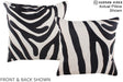 Zebra 16"x16" Brazilian Cowhide Pillow #A15208 by Hudson Hides