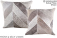 Patchwork 16"x16" Brazilian Cowhide Pillow #A15214 by Hudson Hides