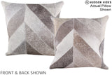 Patchwork 16"x16" Brazilian Cowhide Pillow #A15214 by Hudson Hides