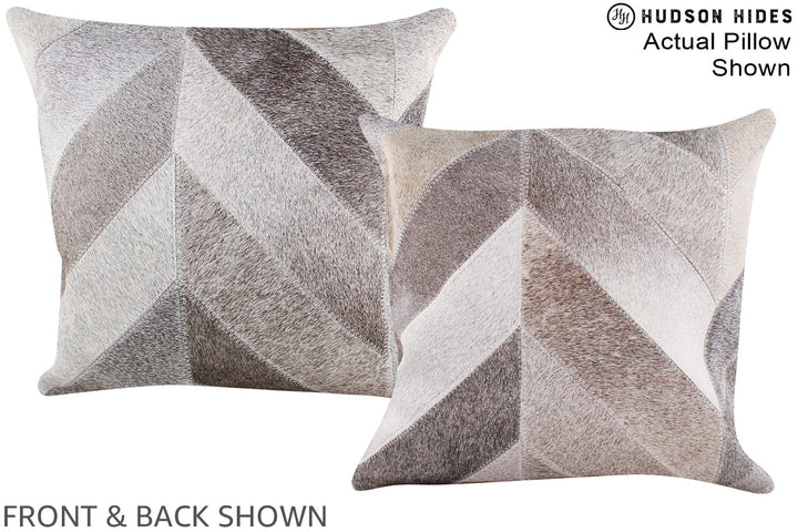 Patchwork 16"x16" Brazilian Cowhide Pillow #A15214 by Hudson Hides
