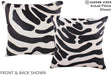 Zebra 16"x16" Brazilian Cowhide Pillow #A15219 by Hudson Hides