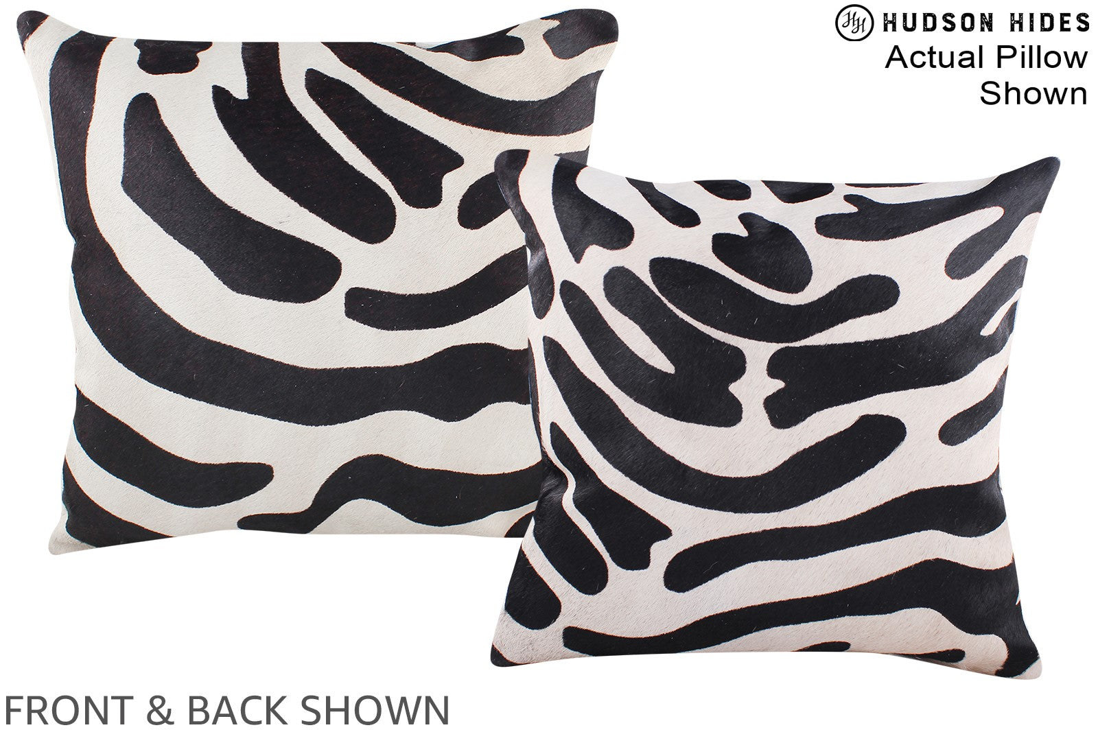 Zebra Cowhide Pillow #A15219