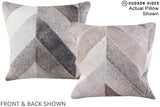 Patchwork 16"x16" Brazilian Cowhide Pillow #A15222 by Hudson Hides