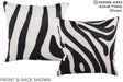 Zebra 16"x16" Brazilian Cowhide Pillow #A15228 by Hudson Hides
