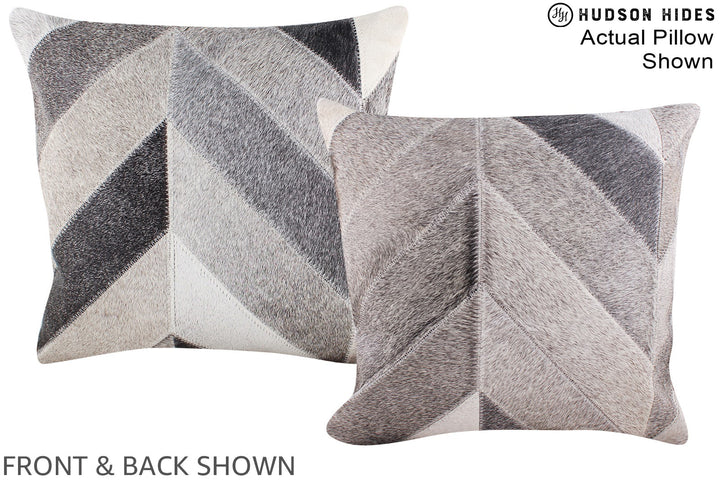 Patchwork 16"x16" Brazilian Cowhide Pillow #A15230 by Hudson Hides