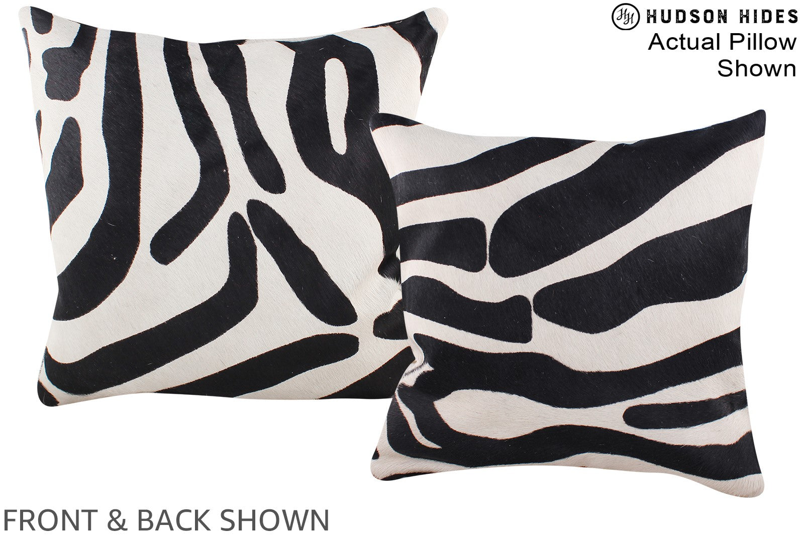 Zebra Cowhide Pillow #A15234