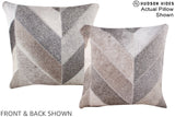 Patchwork 16"x16" Brazilian Cowhide Pillow #A15237 by Hudson Hides