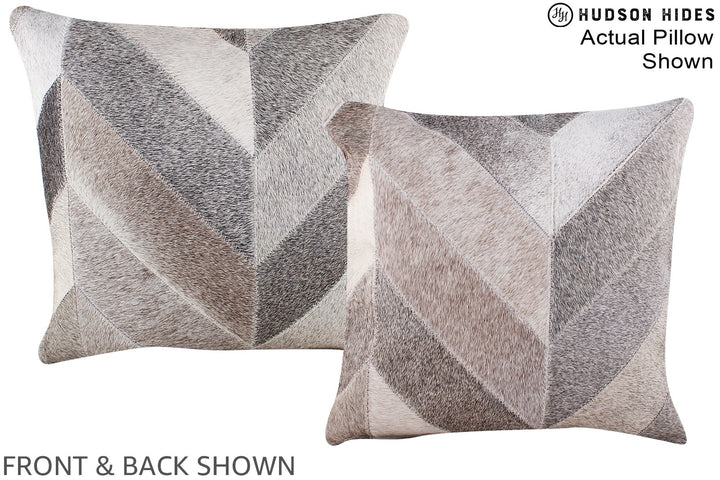 Patchwork 16"x16" Brazilian Cowhide Pillow #A15237 by Hudson Hides