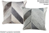 Patchwork 16"x16" Brazilian Cowhide Pillow #A15242 by Hudson Hides