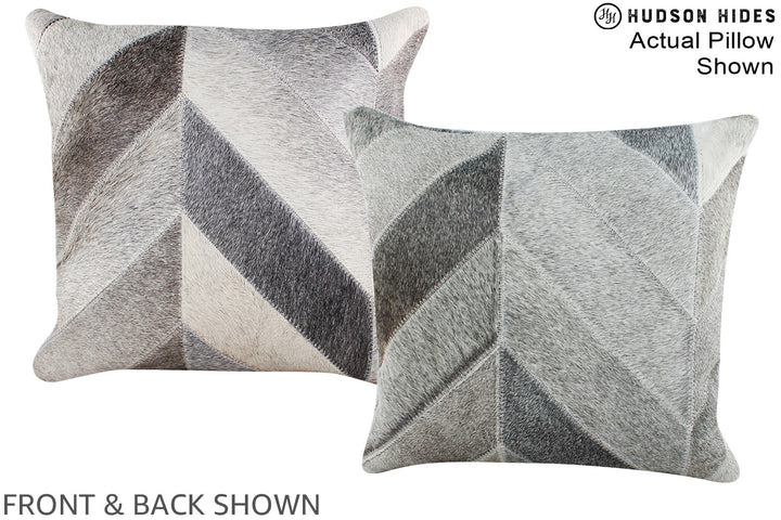 Patchwork 16"x16" Brazilian Cowhide Pillow #A15242 by Hudson Hides